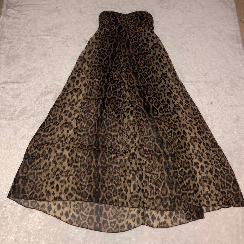 Sans Souci Leopard Print Maxi Dress